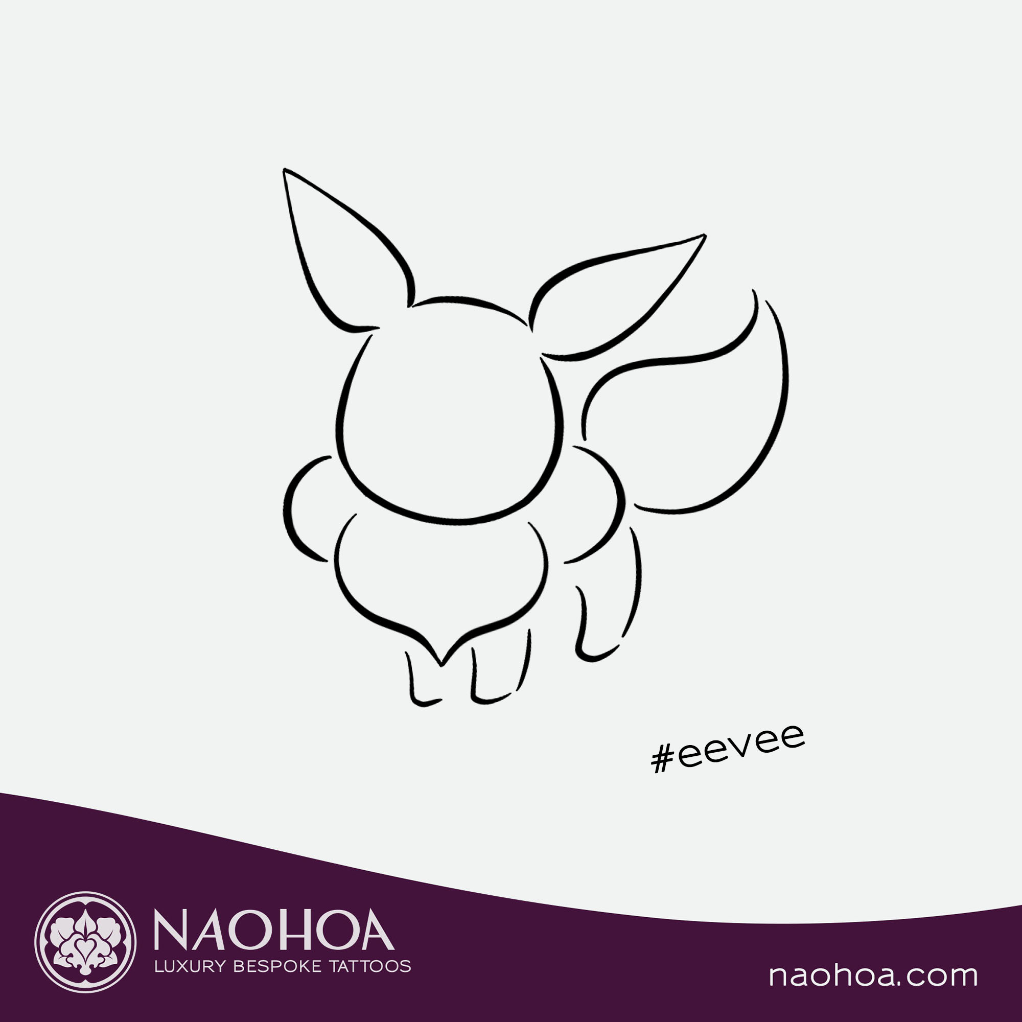 Eevee the cutest  Pokemon Black and white designs fan art  OpenSea