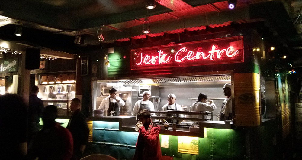 The open kitchen at Turtle Bay (Cardiff).